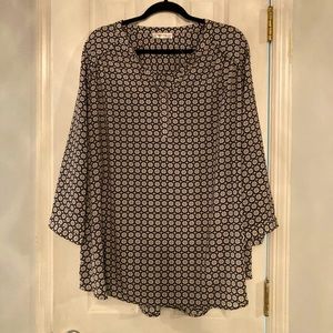 Plus size blouse by “Dressbarn”